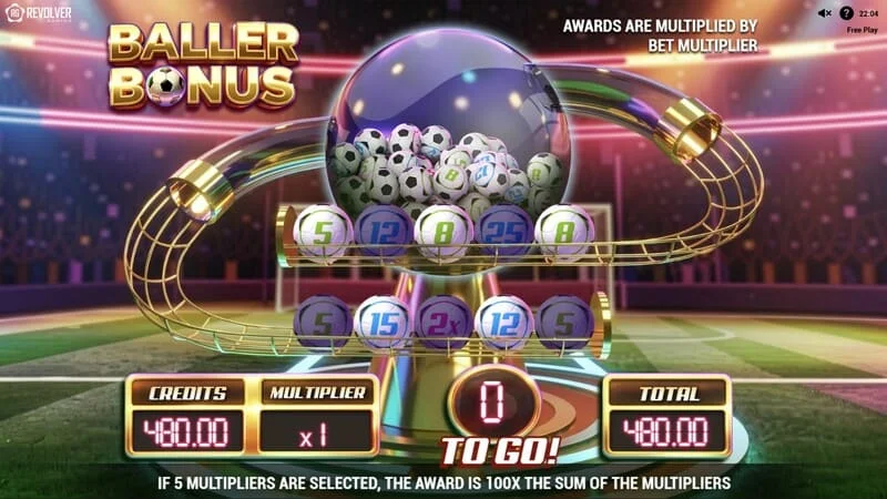 Trophy Spins World Cup 26 - início da rodada Baller Bonus
